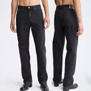 Calvin Klein Black Straight Leg Jeans Size 34